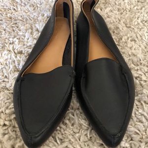 SOLD Black Leather Flats
